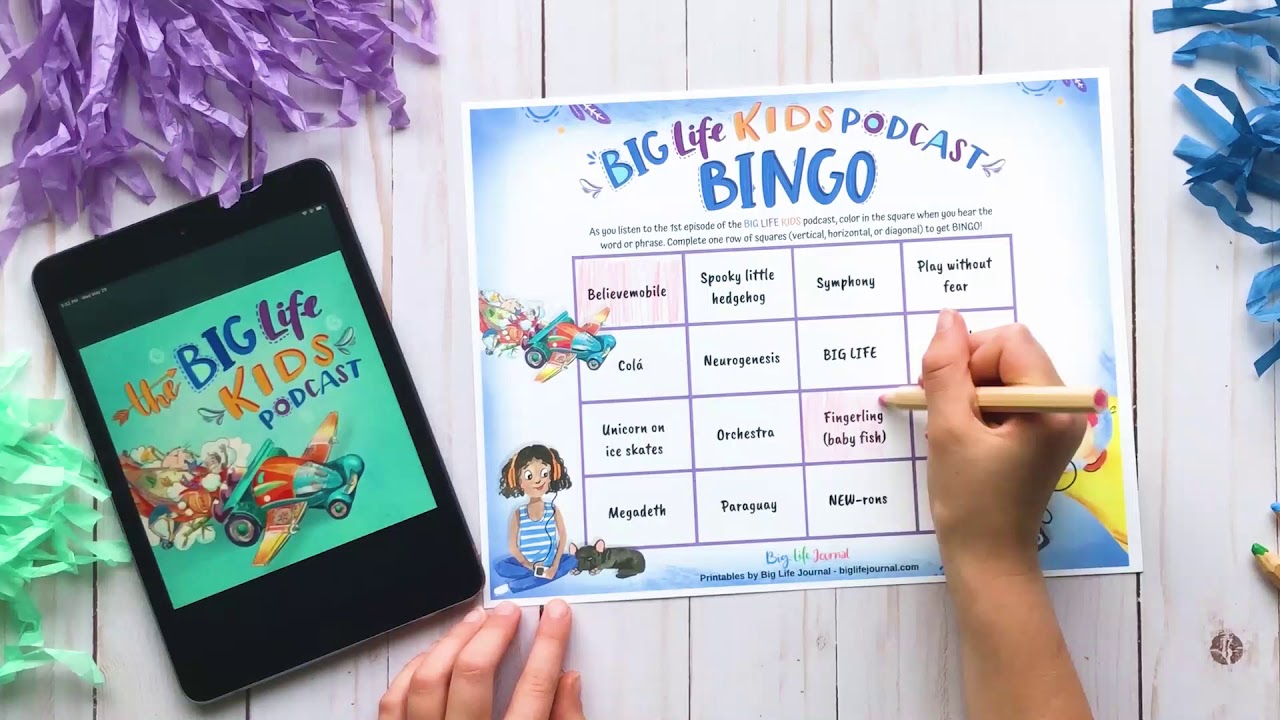 Big Life Kids Podcast - 1st Episode Bingo for Kids