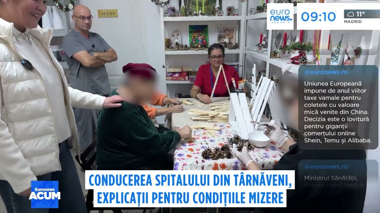 Ce a descoperit echipa Euronews &icirc;n secția de psihiatrie din T&acirc;rnăveni, unde pacienții erau legați
