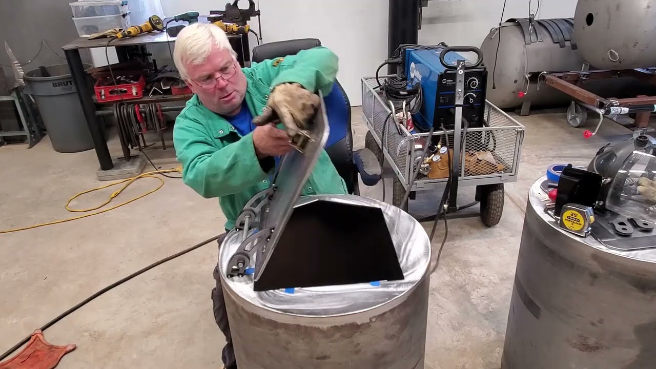 BBQ Smoker Firebox Hinge Installation 250g