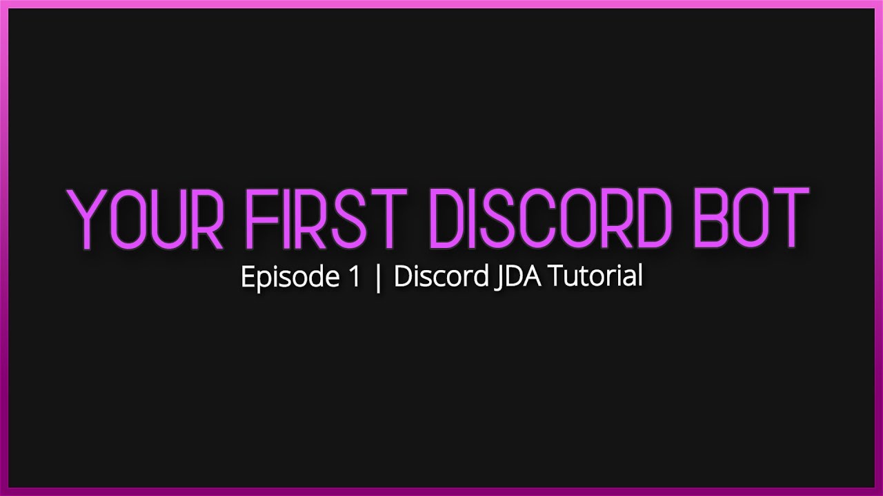 [Outdated] Create Your First Bot! | Discord JDA Tutorial - #1