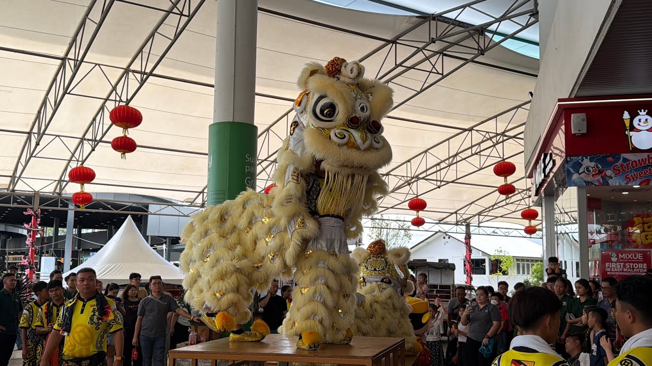 Auspicious Lion Dance at Farley Mall Kuching City 15.2.26  #sundayshopping 