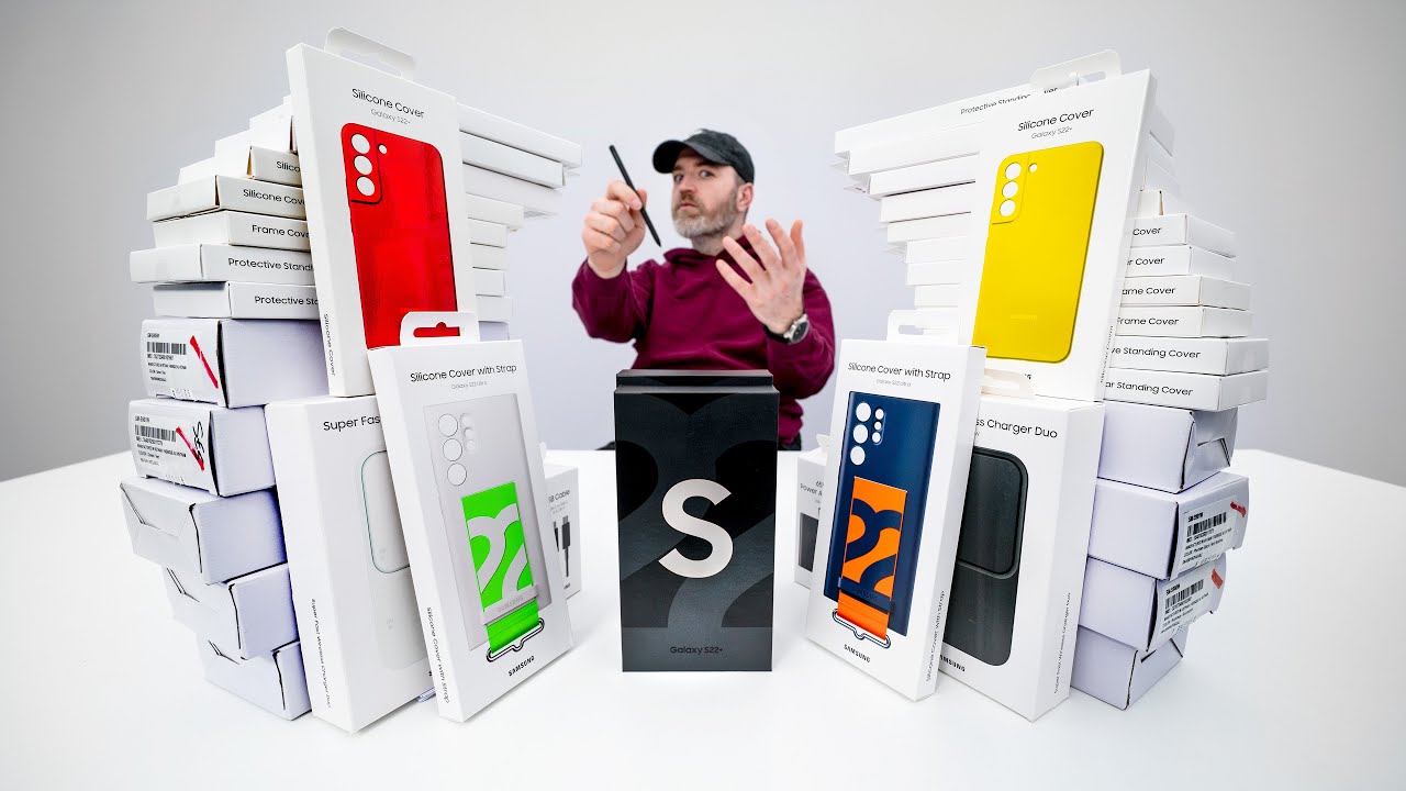 Распаковка Samsung Galaxy S22, S22+, S22 Ultra. Все цвета + все аксессуары