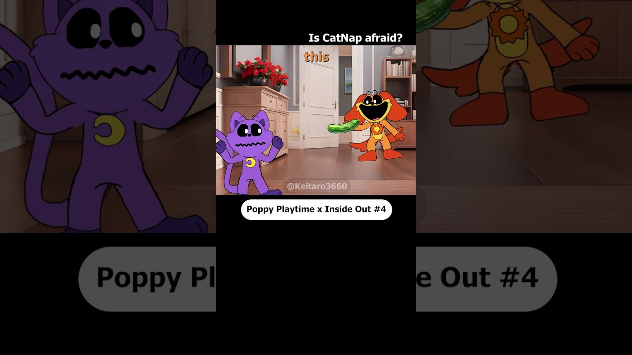 CatNap vs Cucumber | Poppy Playtime Inside Out Animation #playtime #catnap