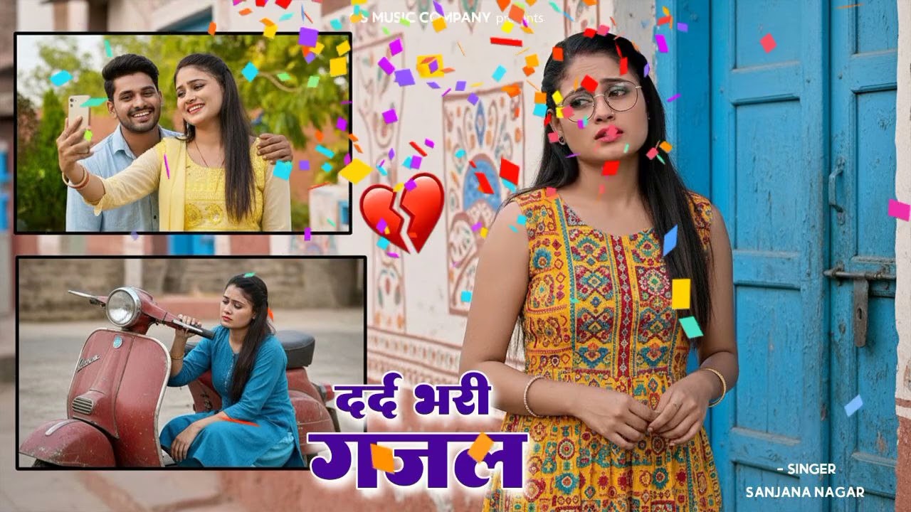 Dard bhari gazal 💔 dil tod bewafa chali gaye  dil  ki dadkan singer# sanjana Nagar