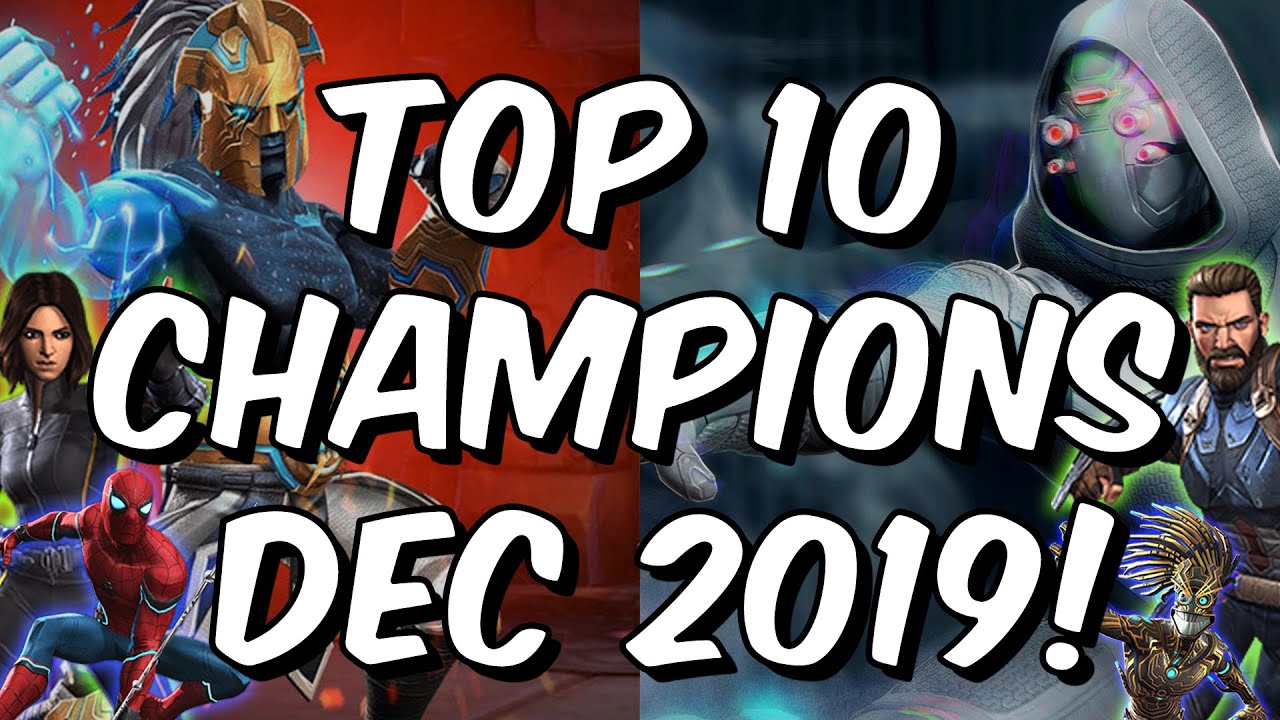 Top 10 Champions Dec 2019 - Beyond God Tier Game Changers - Marvel Contest of Champions
