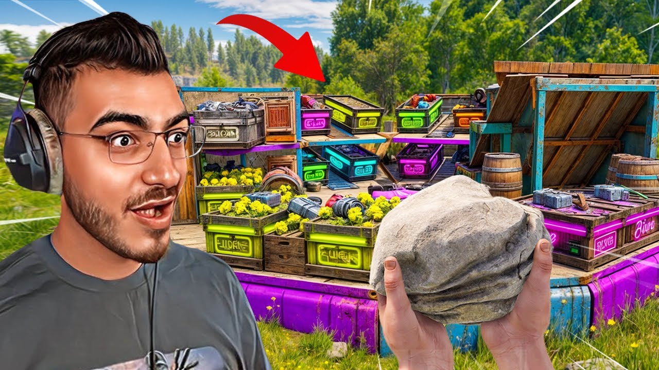 عمليات سطو مسلح على بيوت الناس في راست 😱 ( حصلت قلعة اسطوورية 😍) RUST 🔥