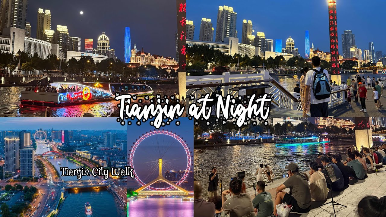  Is This The Most Vibrant City in China? | Tianjin Night Walk in 4K