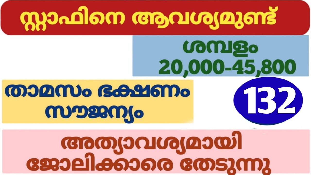 (132) നിരവധി ജോലികൾ | kerala job vacancy today | job vacancy 2025 malayalam | job vacancy 2025 today