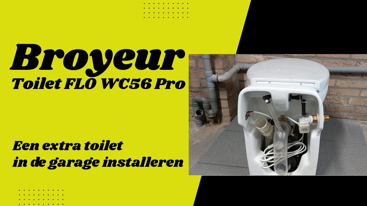 Broyeur toilet installeren FLO WC56 PRO