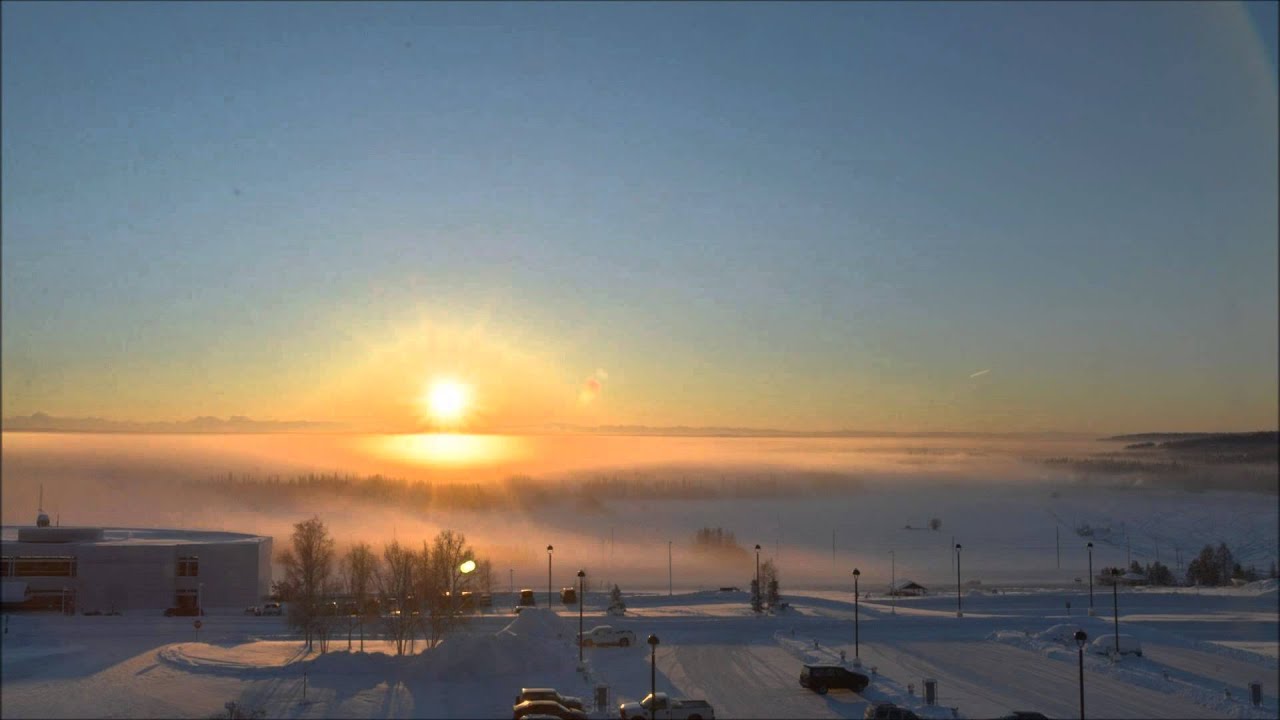 Winter solstice in Fairbanks, Alaska (December 21, 2012)