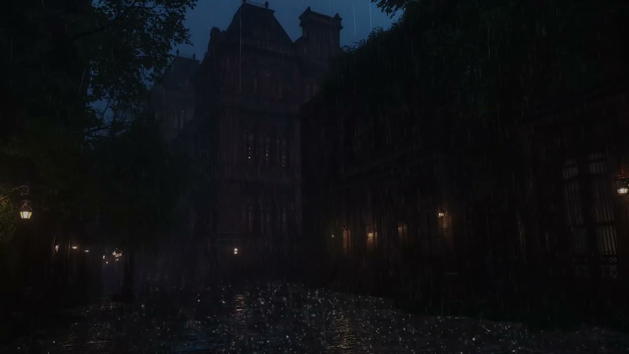 Quiet Rainfall in the City – Soothing Night Ambience for Sleep and Tranquility
