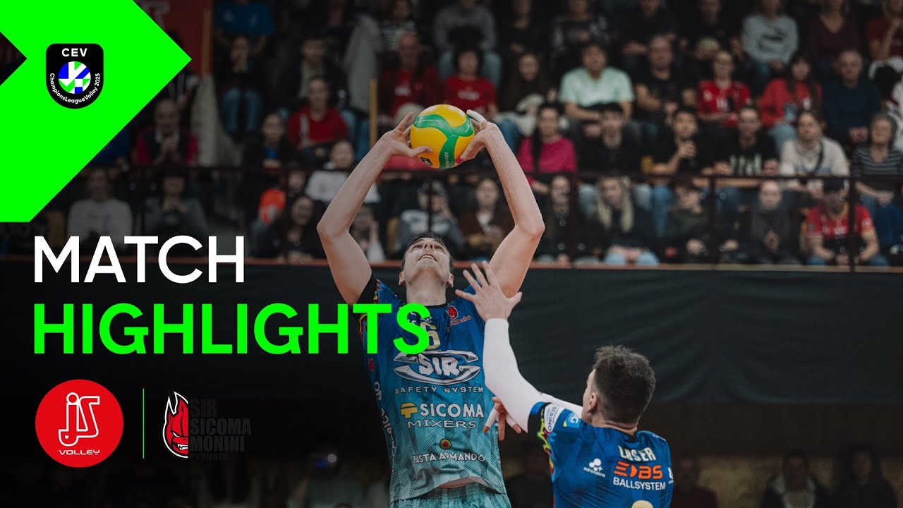 Highlights | Jihostroj ČESKÉ BUDĚJOVICE vs. Sir Sicoma Monini PERUGIA | CEV CL Volley 2025