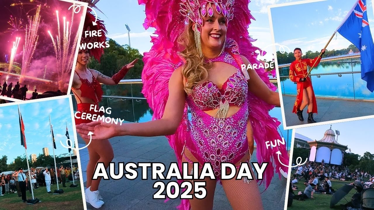 Australia Day 2025 Celebrations in Adelaide | Parade, Flag Ceremony, Fireworks [4K]
