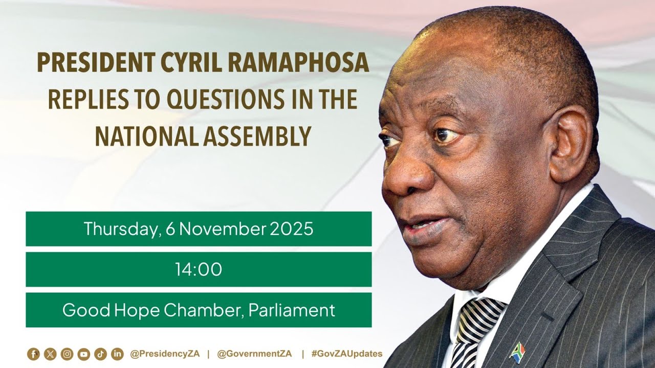 His Excellency President Cyril Ramaphosa replies to questions in The National Assembly.