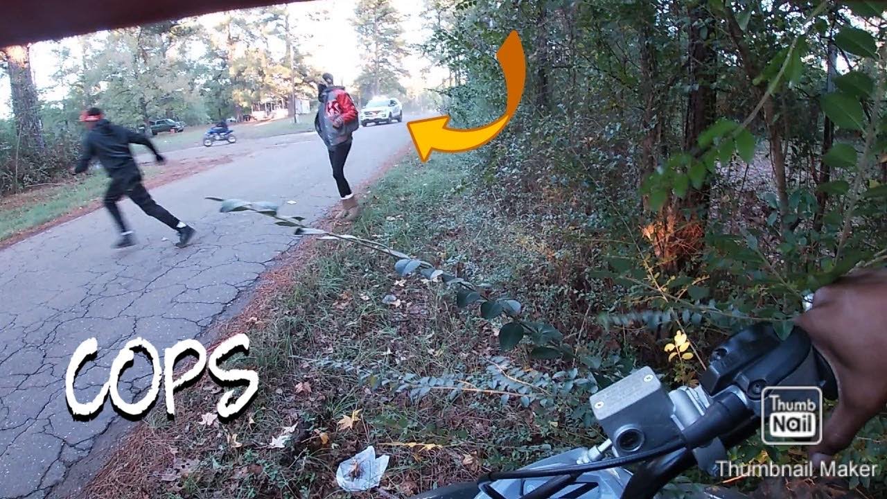 ATV's VS COPS GETAWAY!!!! **CRASH**