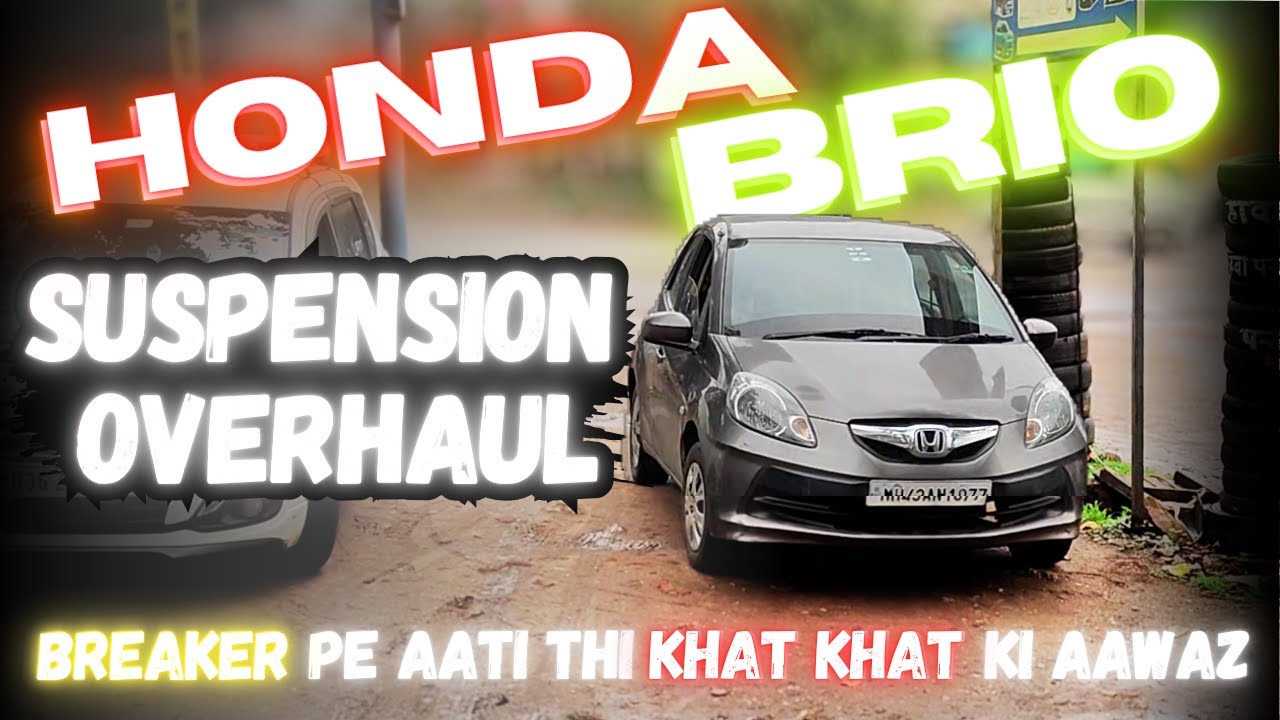 HONDA BRIO SUSPENSION REPLACEMENT.BRIO FRONT SUSPENSION OVERHAUL.HONDA BRIO FRONT SHOCKUP REPLACE.