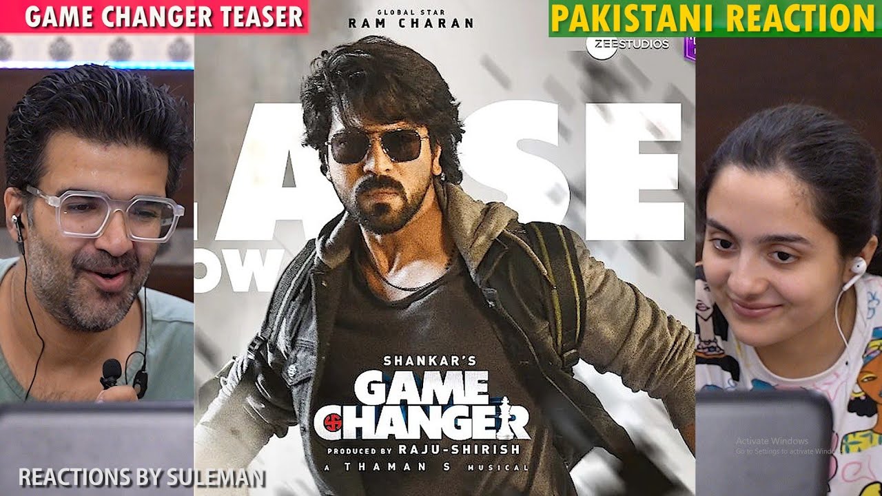 Pakistani Couple Reacts To Game Changer Teaser | Telugu & Hindi | Ram Charan | Kiara Advani |Shankar