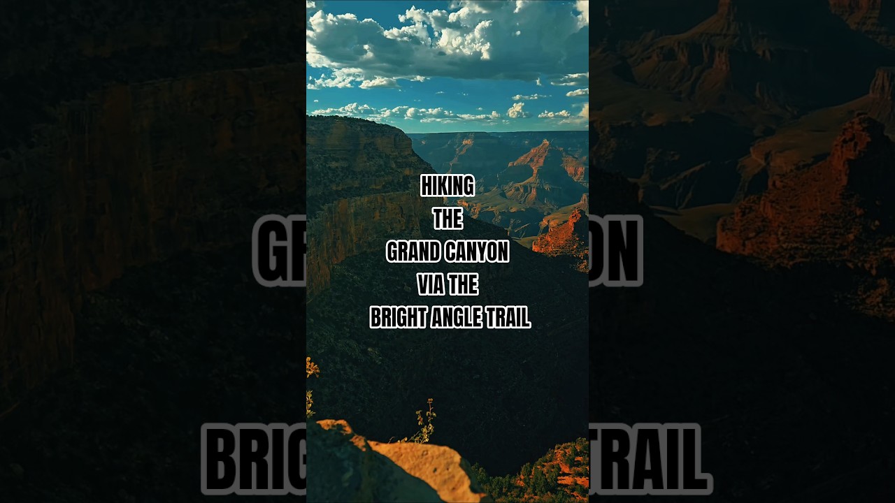 Descending into the Grand Canyon via the Bright Angel Trail