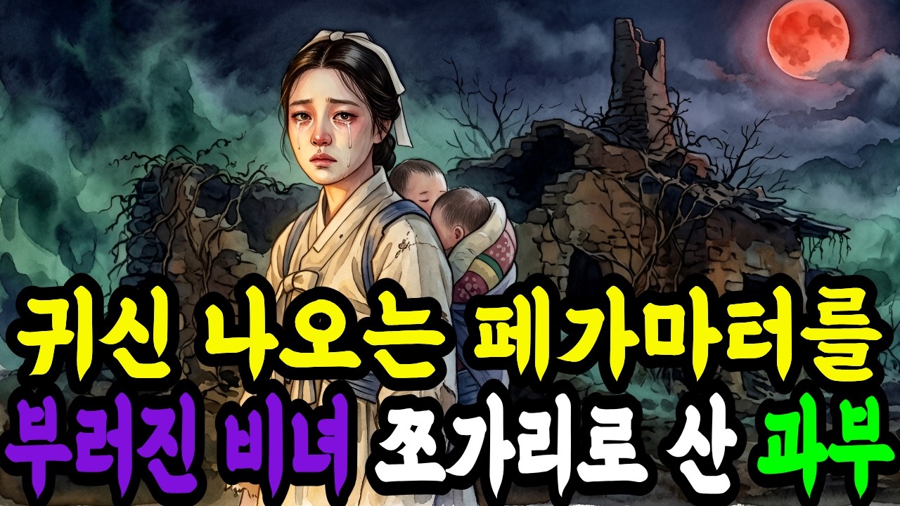 귀신 나오는 흉가 폐가마터를 반쪽만 남은 은비녀로 산 과부ㅣ야담ㅣ만담ㅣ조선야담ㅣ옛날이야기ㅣ오디오북