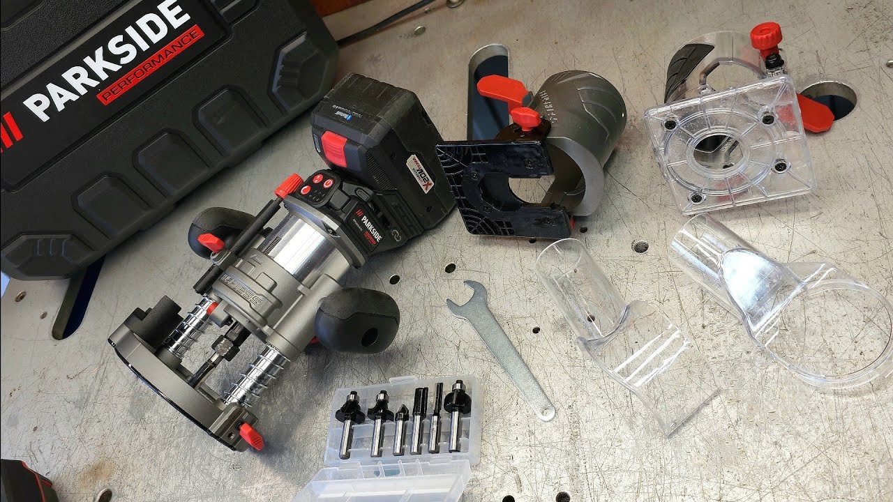 Аккумуляторная многофункциональная фрезерная машина Parkside Performance 20 V PMFAP 20-Li A1 3 в 1.