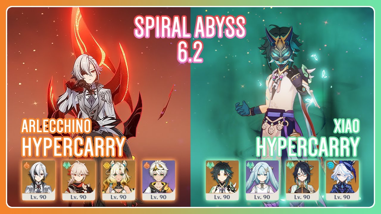 C0 Arlecchino Hypercarry & C0 Xiao Hypercarry | NEW Spiral Abyss 6.2 | Genshin Impact