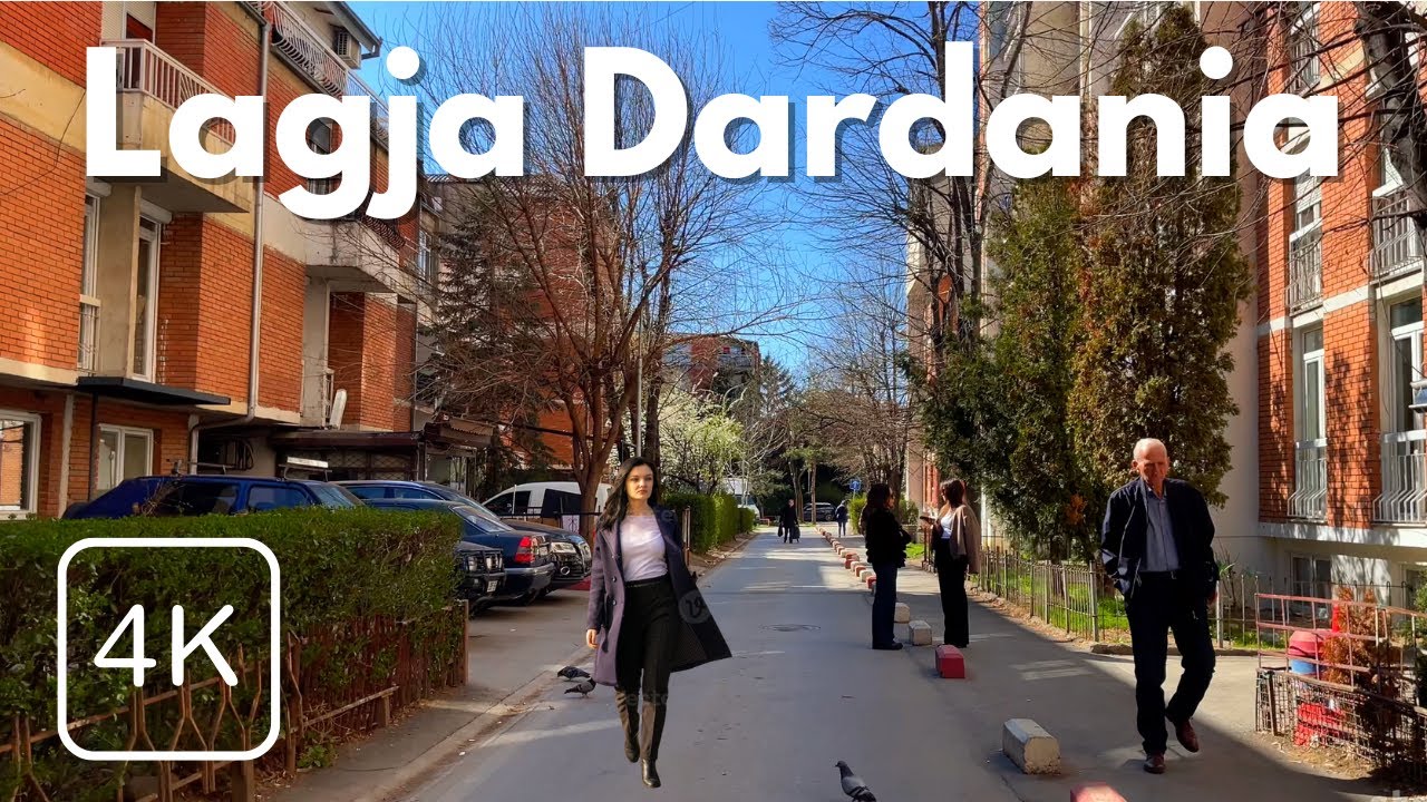 Lagja Dardania [PRISHTINA] Virtual Walking Tour in 4K | Good Vibes Spring Day