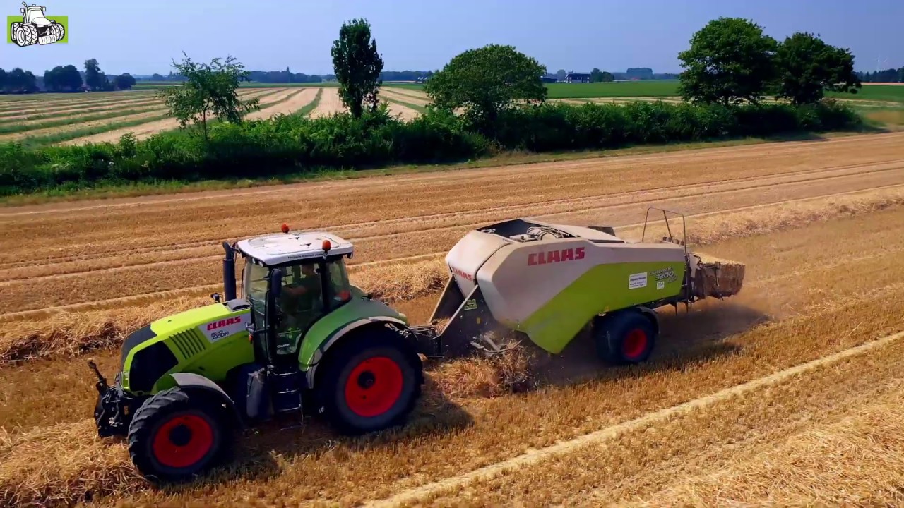 Straw baling Claas Quadrant 3200 en 2200