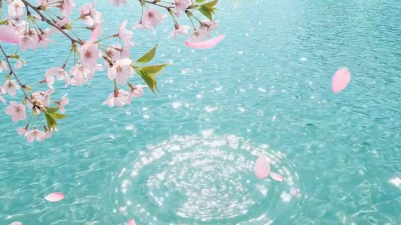 Petals Writing on Water