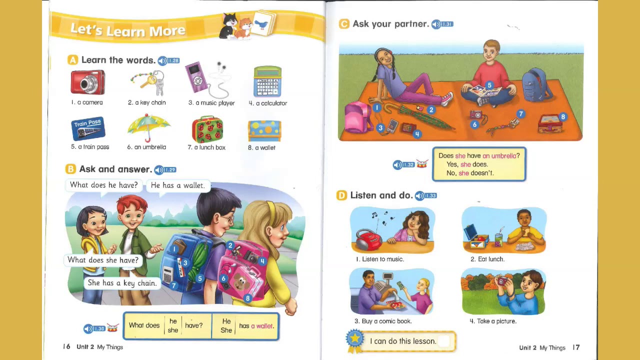 Let's Go: English Book 2 Unit 2