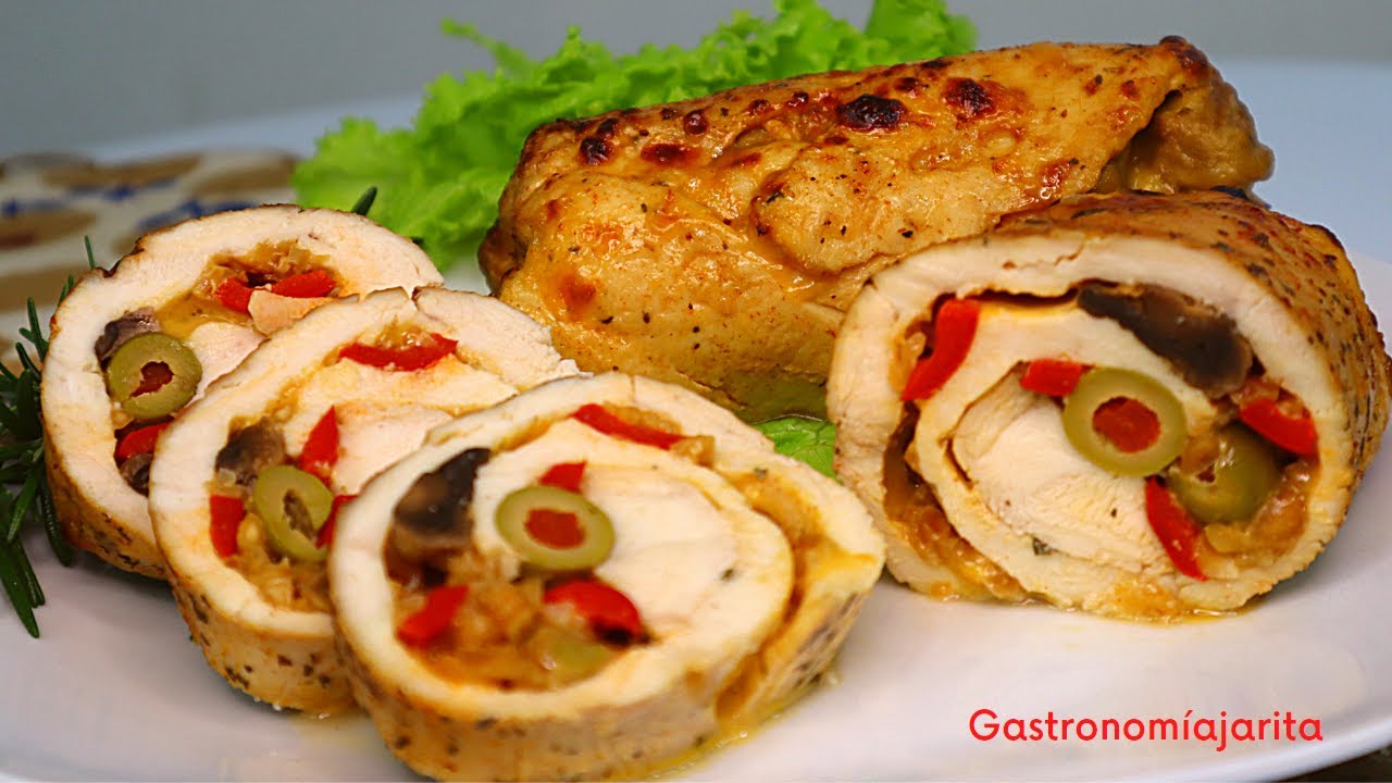 Pechuga rellena para navidad (receta fácil y deliciosa) #recetas #navidad