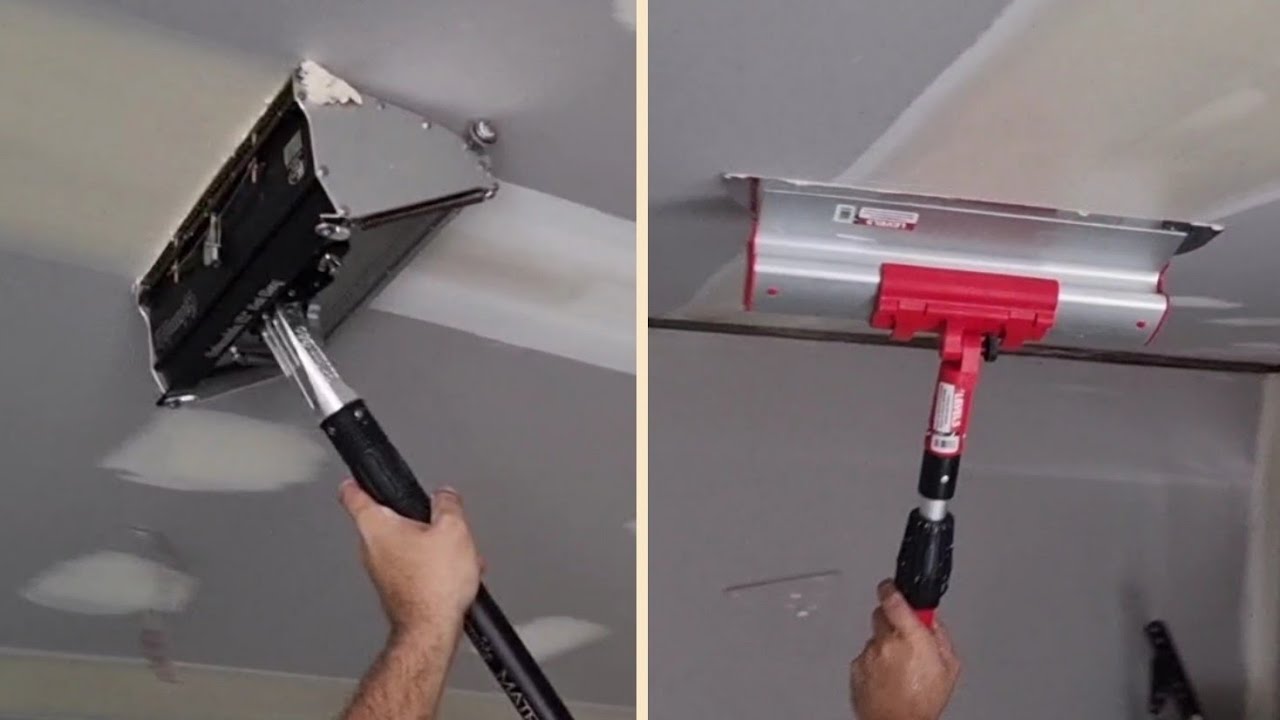 Columbia Drywall Tools Flat Finishing Box Set Plaster Joints in Minutes Off the Ground