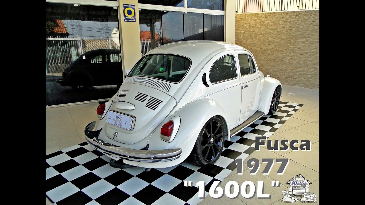 Vendido para Florian&oacute;polis - SC - Fusca 1977 Branco Polar