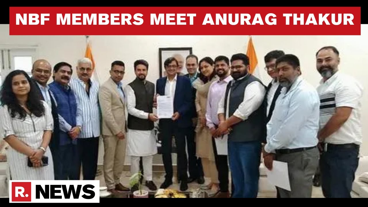 NBF Governing Body Meets Union Information & Broadcasting Minister Anurag Thakur