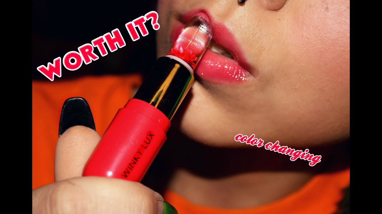 WINKY LUX REVIEW; GREAT OR FLOP? (PH COLOR-CHANGING LIPSTICK!!!)