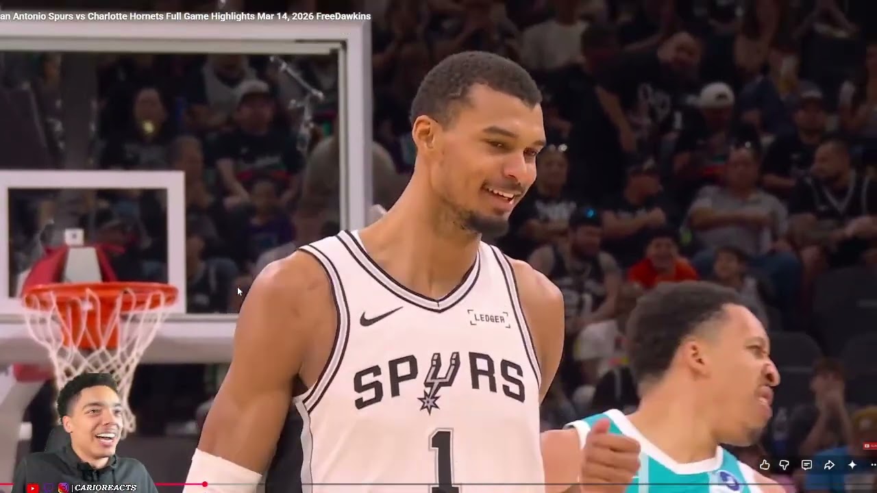CarioReacts To Hornets vs Spurs | FULL GAME HIGHLIGHTS | March 14, 2026!!!