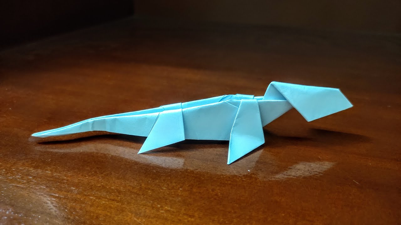 Origami Dinosaur Mosasaurus Easy