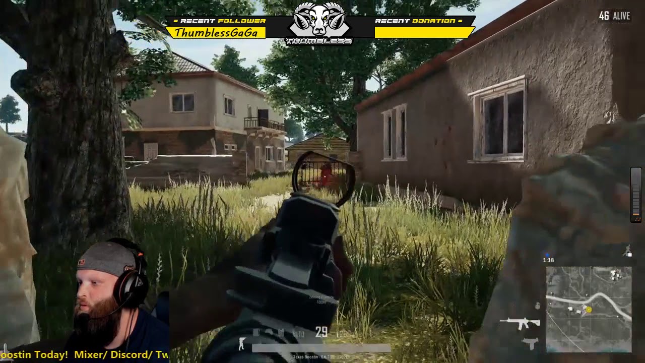 Texasboostin 1v4 PubG #TeamThumbless