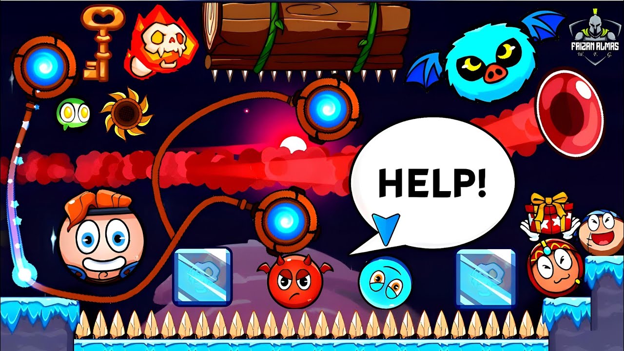Ball v Red Boss Challenge |  NEW LEVELS – Fire & Ice & Ramadan | Gameplay