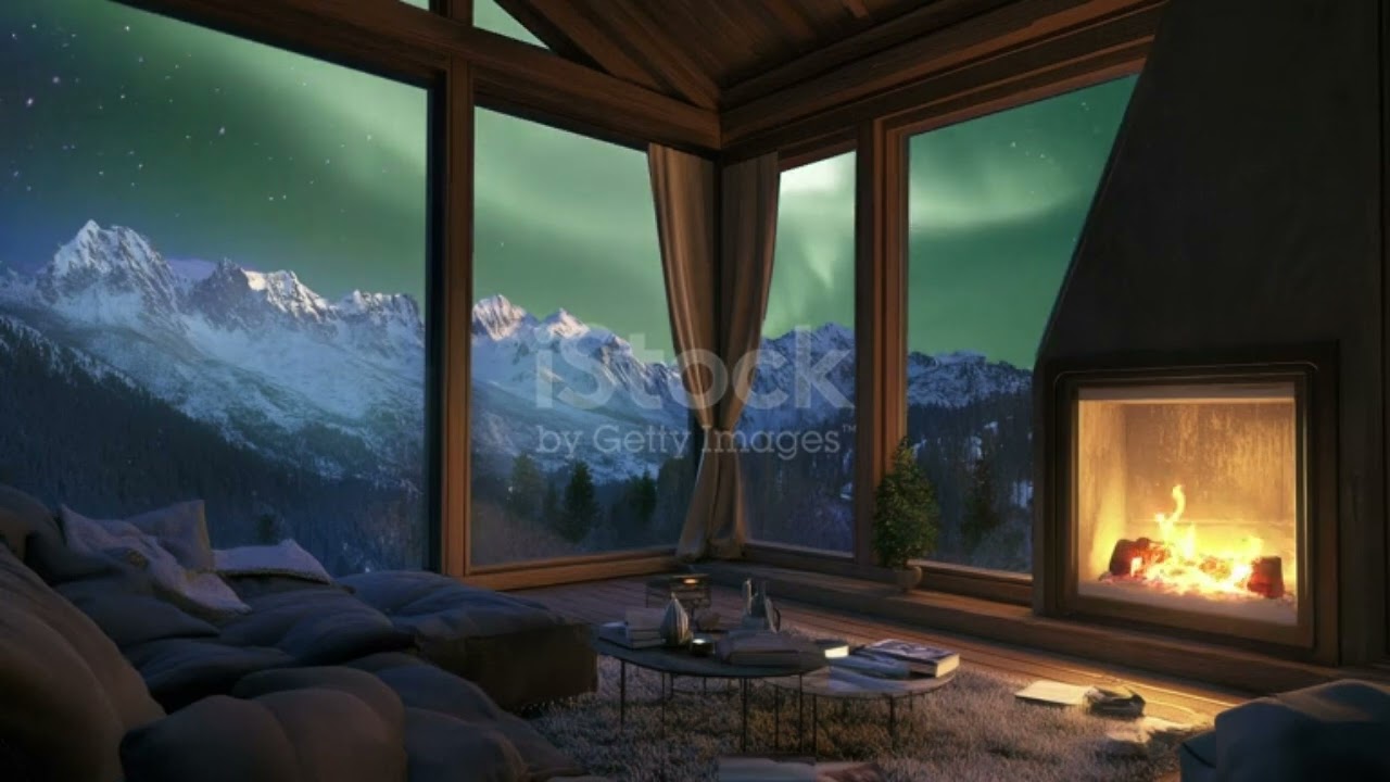 Aurora Northern Lights Relaxing Ambient Music for Study & Stress Relief