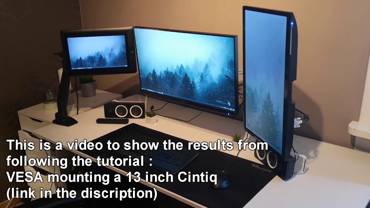 Cintiq 13HD DIY VESA Mounting (Results).
