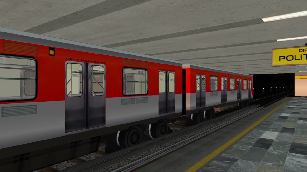 NM 02 Entrando a Misterios Linea 5 Metro CDMX Openbve