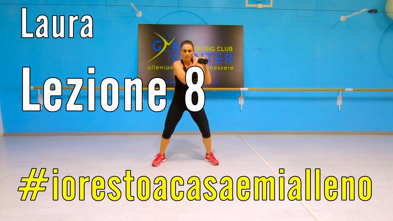 Allenamento a Casa Fitness Musicale e SUPER GAG con Laura 8, cardiovascolare e 15' di tonificazione