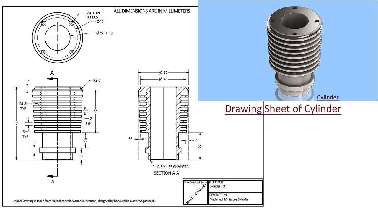 Cylinder || SolidEdge Tutorial