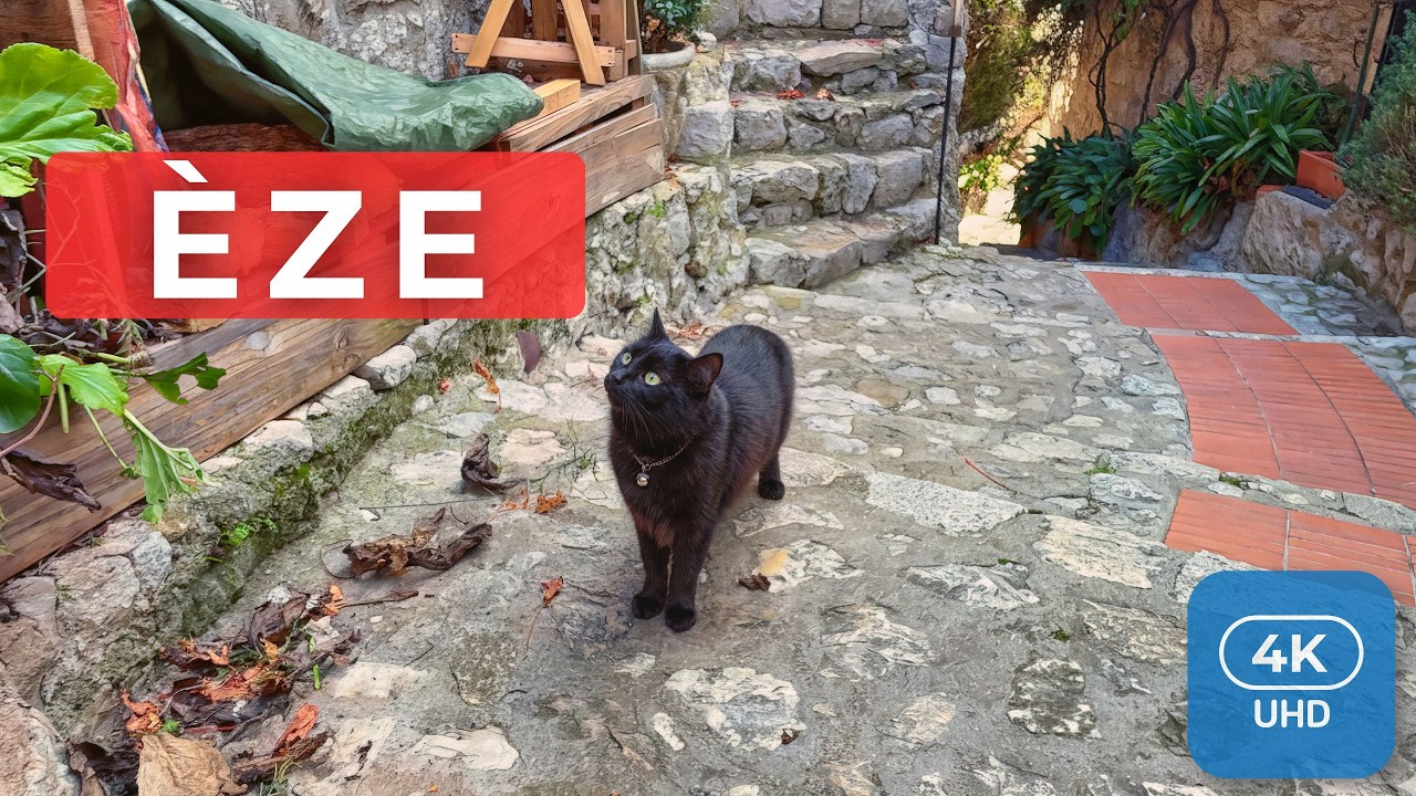 🇫🇷 Èze Village: The Most Beautiful Medieval Walk in France | 4K UHD