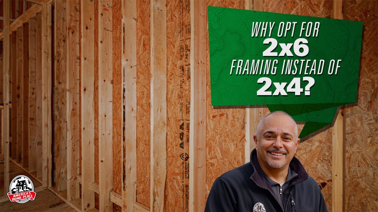 Выбор каркаса из брусков 2x6 вместо 2x4.