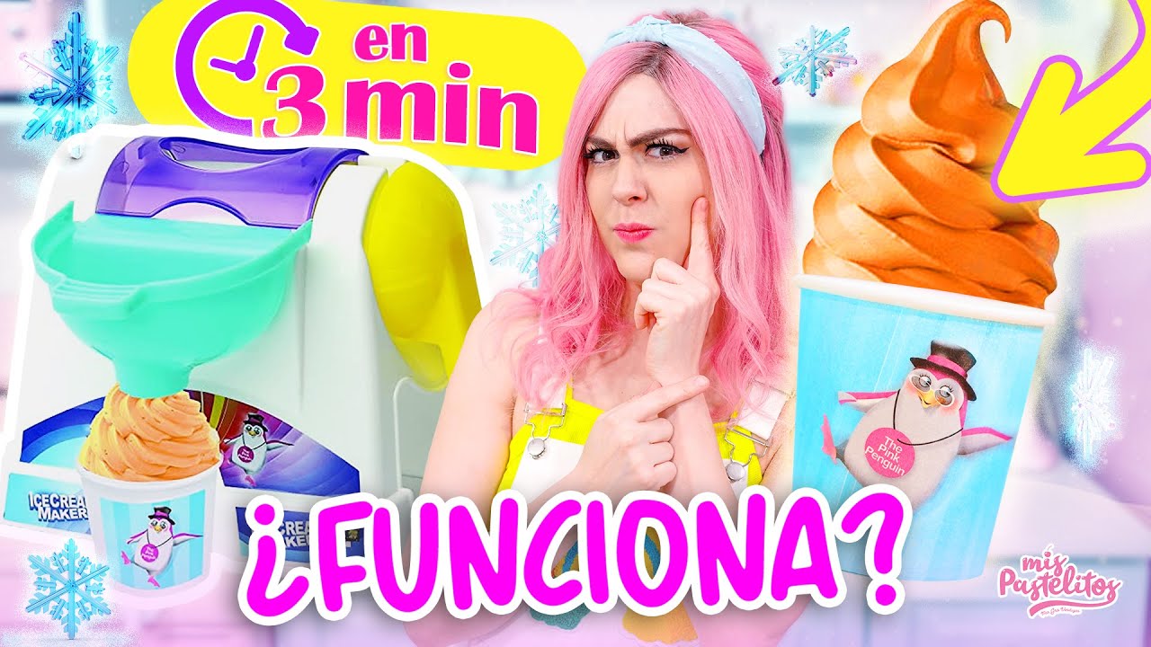 HELADO EN MÁQUINA DE JUGUETE EN 3 MINUTOS! | MIS PASTELITOS