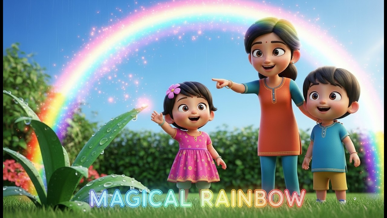 Rainbow Song for Kids 🌈 வண்ணம் வண்ணம் வானவில் | Tamil Kids Songs | Magical Colors Song