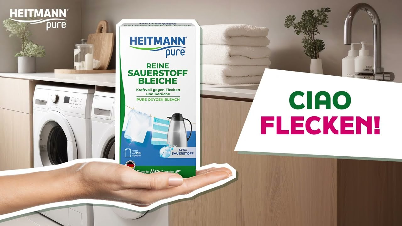 Ciao Flecken! Reine Sauerstoffbleiche 🫧👕 | HEITMANN pure