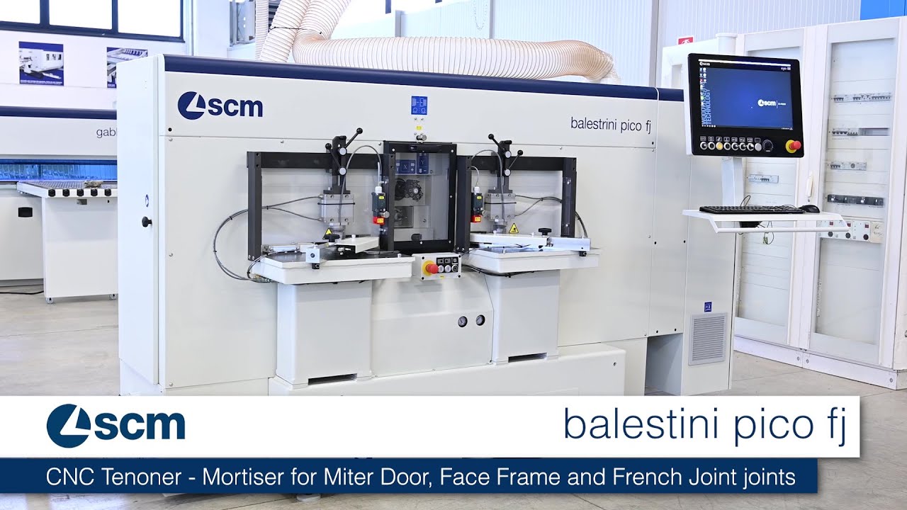 scm balestrini pico fj - the complete cabinet door frame production cell in one compact machine