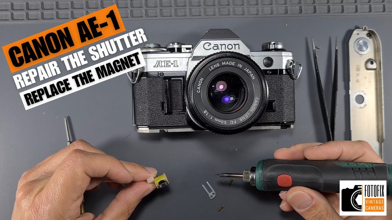 Canon AE 1 - Problem with the shutter - Battery drain - Faulty magnet